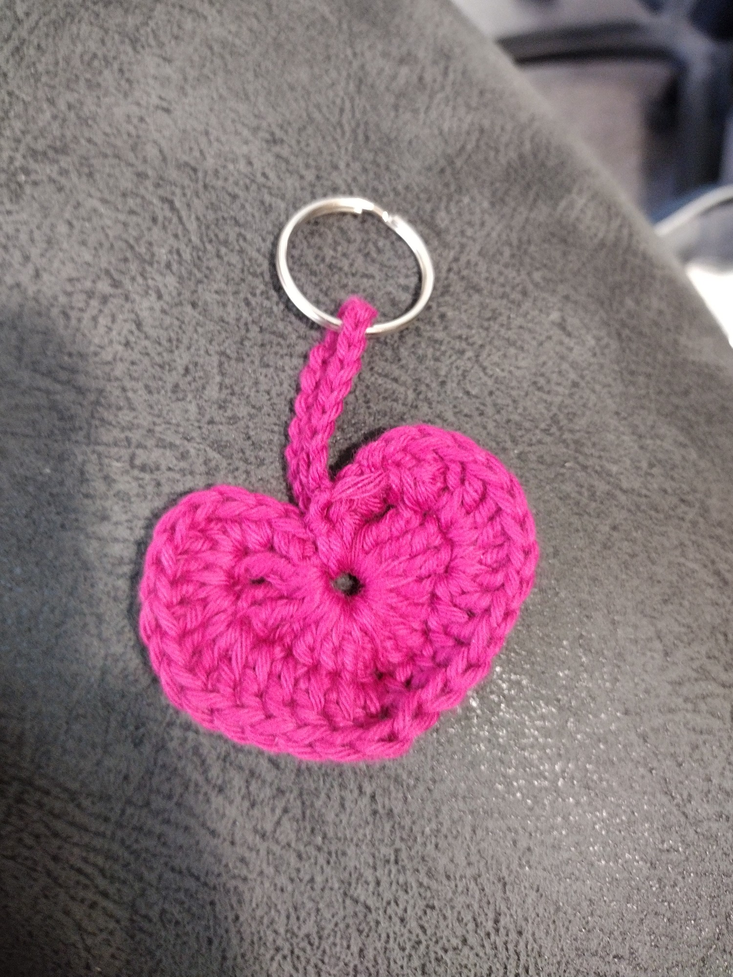 Heart shaped keychain