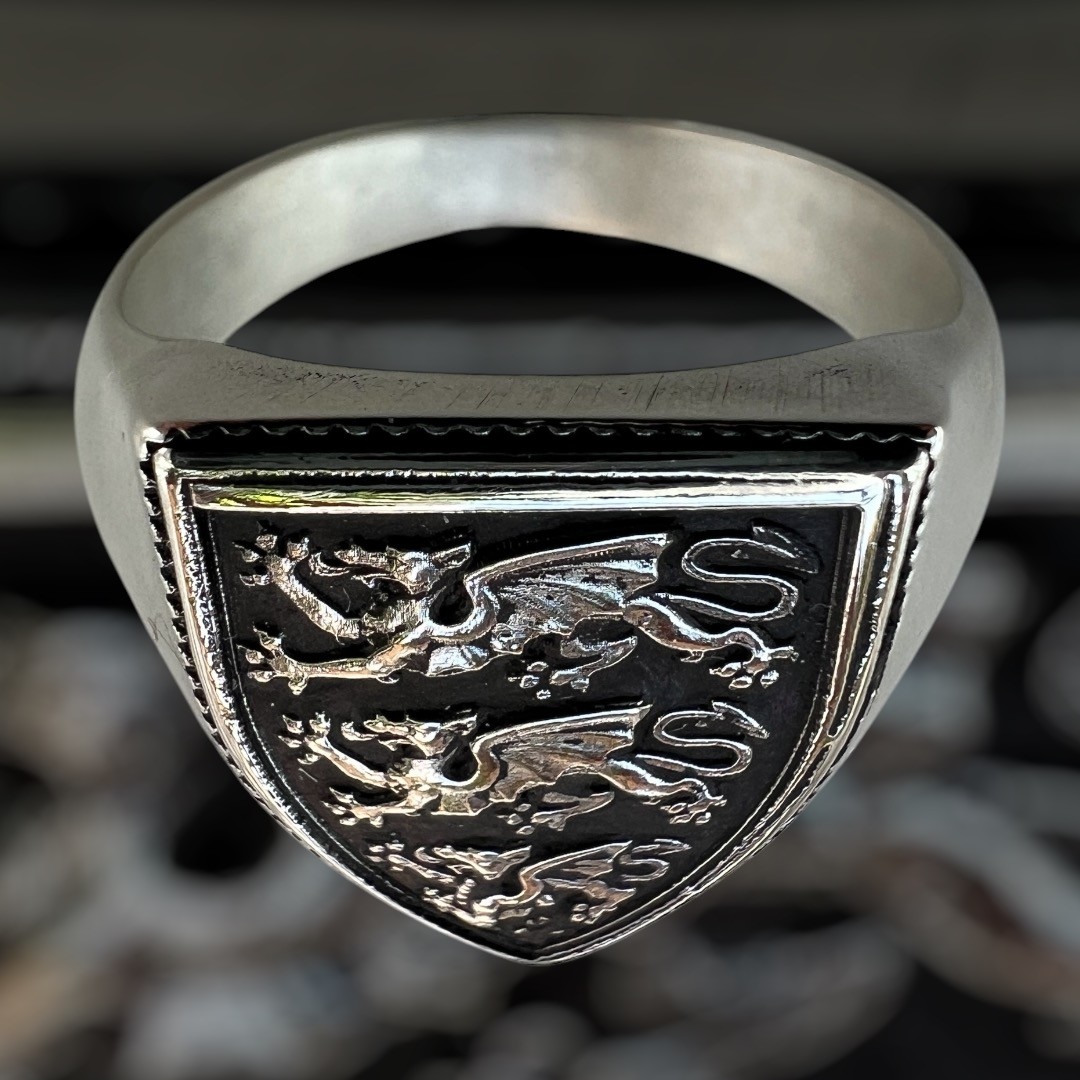 Custom Signet Ring - Escutcheon Shape - Nickel Silver - Artwork Needed