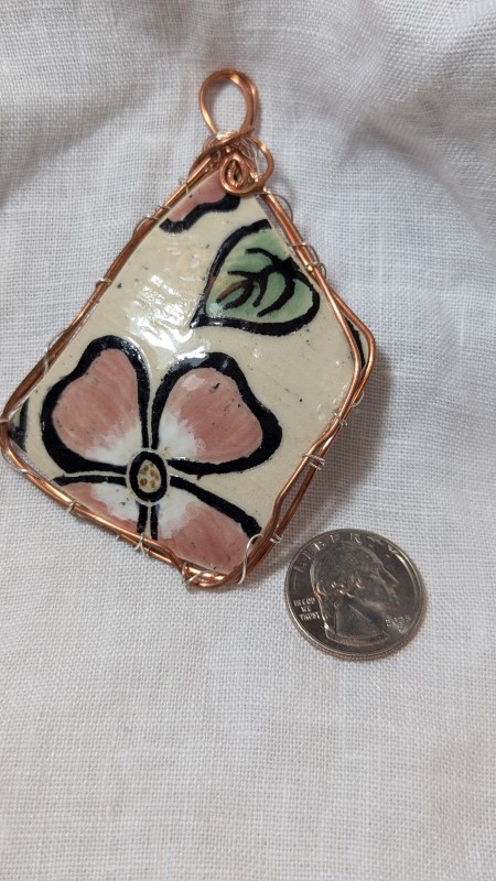 Ceramic shard pendant