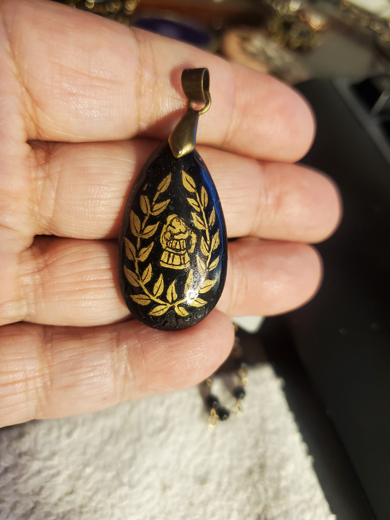 Laurel Brewer Onyx Pendant