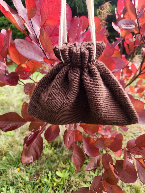 Brown Handwoven Pouch