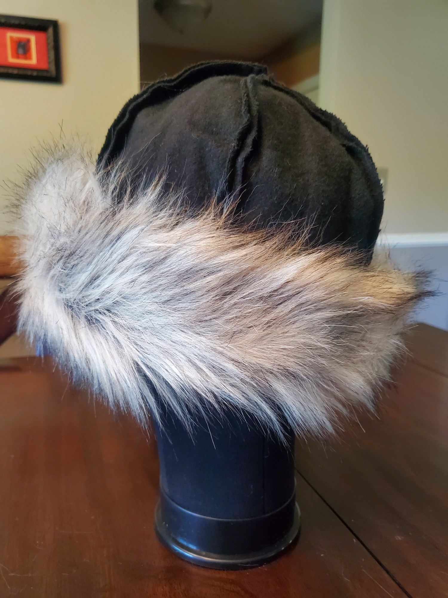 Viking Birka Hat Black Mohair Wool medium