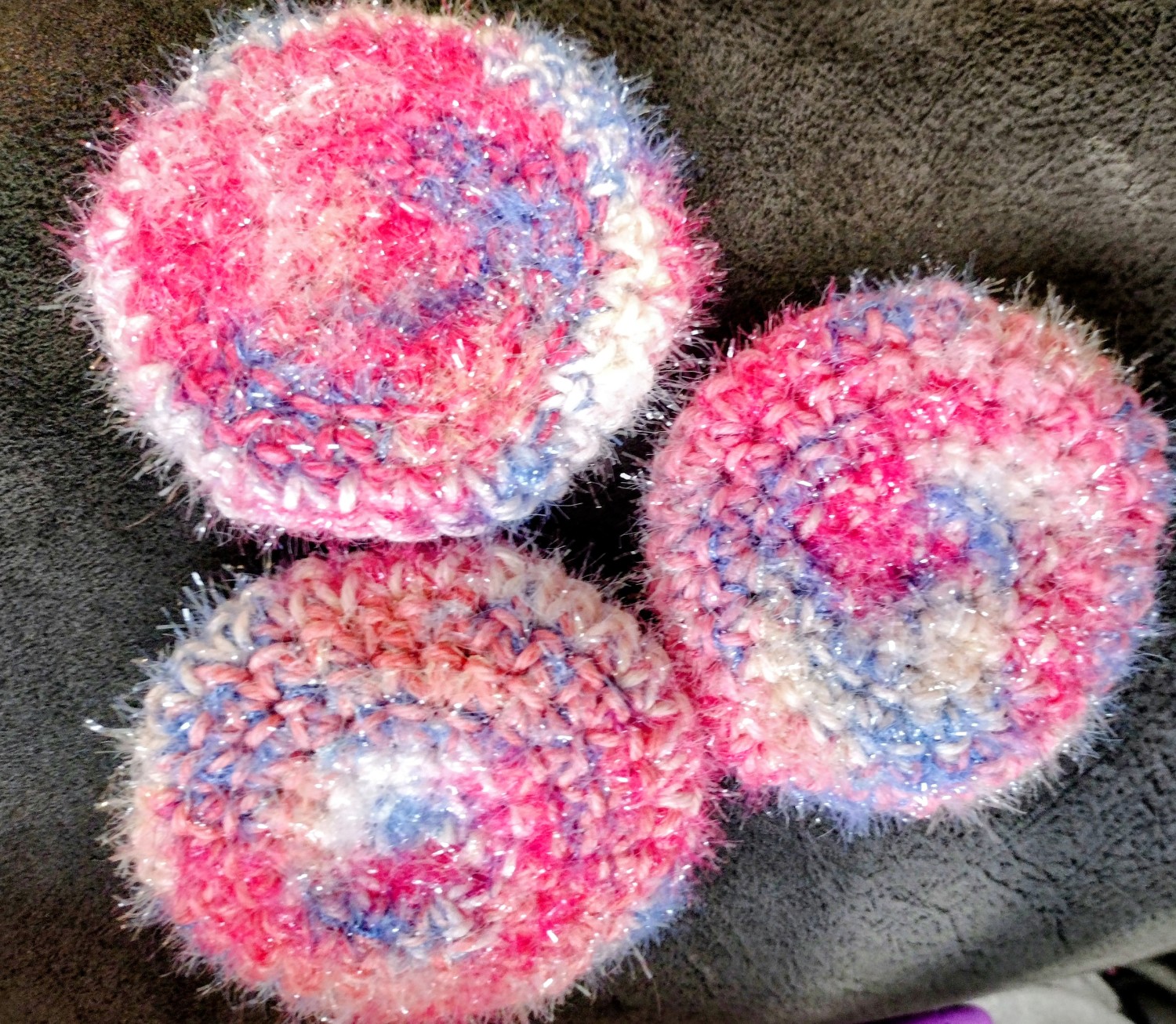 Circular Crochet Dish Scrubbies