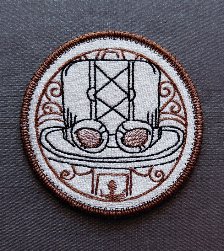 Steampunk 4" Round Patch