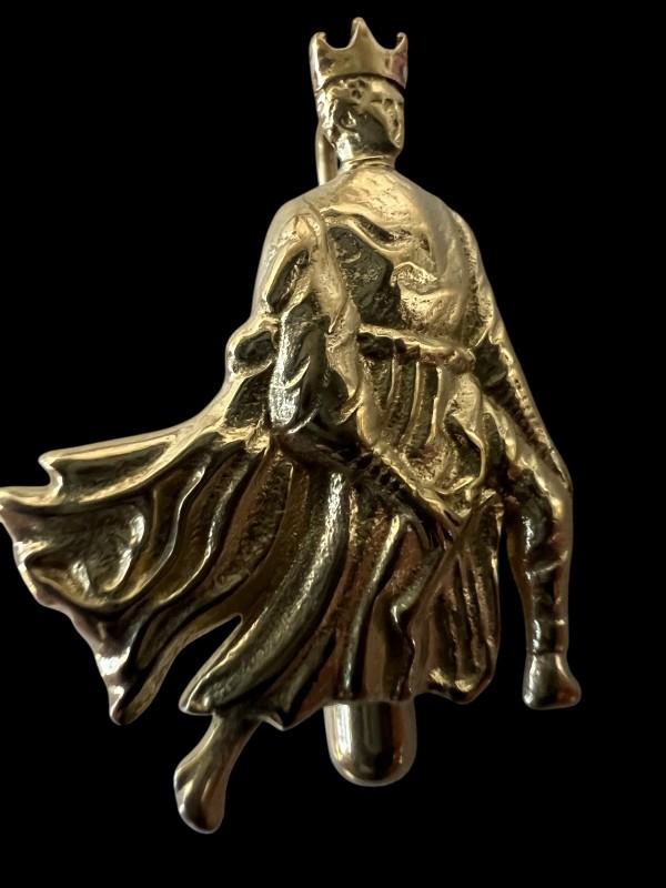 Fiore dei Liberi Segno - Porta di Ferro abrazzare / daga - Italian Swordmaster - 15th century - Medieval-Style Pin (Fechtbuch)