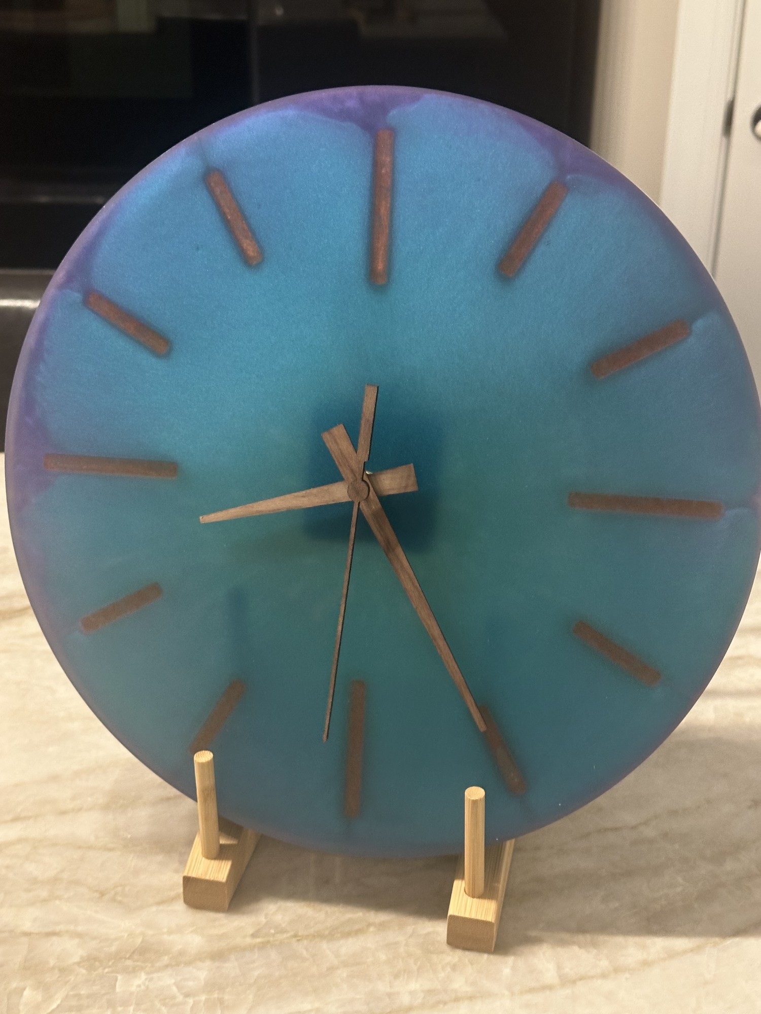 12” epoxy clock