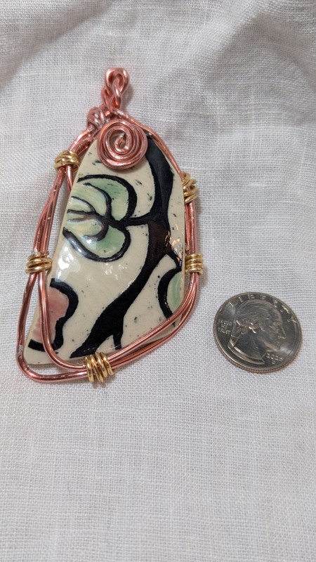 Ceramic shard pendant