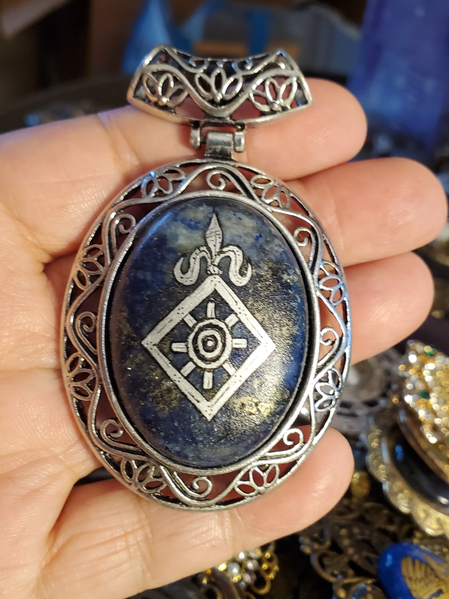 Order of the Mark Sodalite Pendant