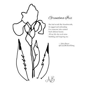 Grandma Iris print