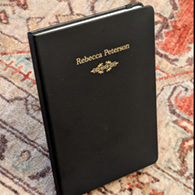 Personalized Journal - Notebook - vegan leather, gold foiled designs, 240 pages