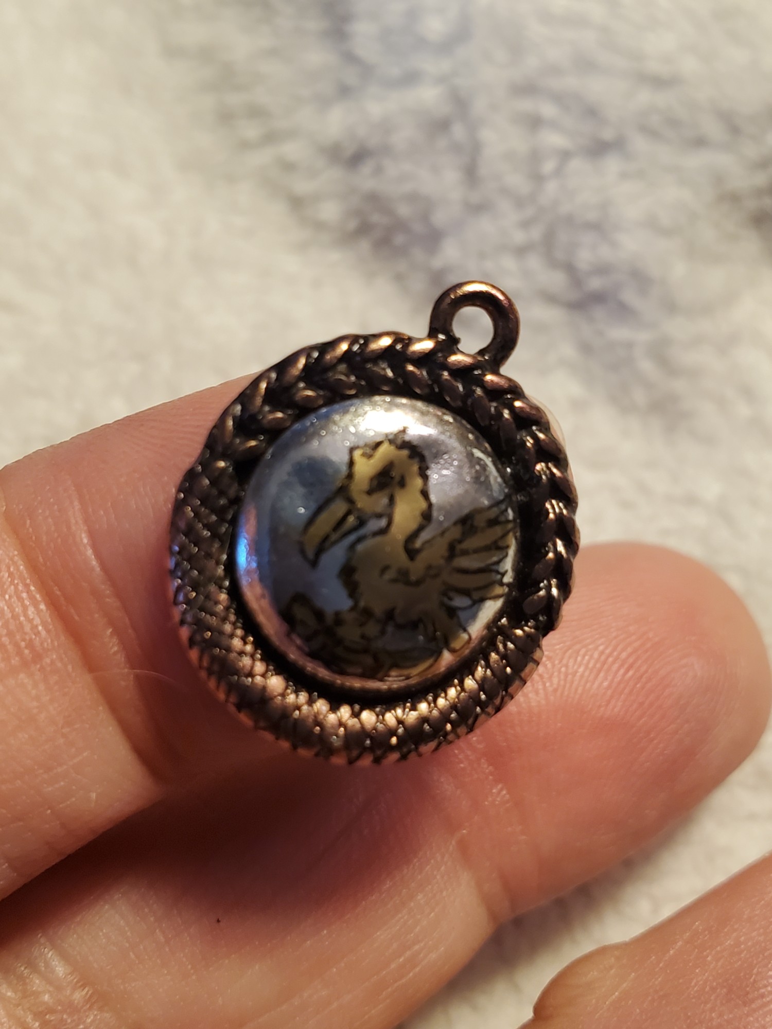 Tiny Pelican Pendant