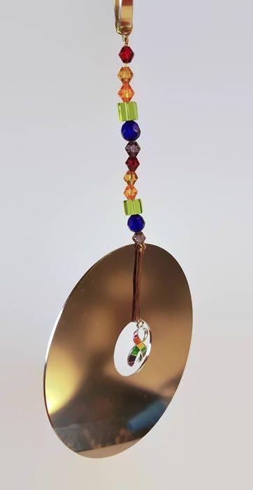 Pride computer hard drive platter suncatcher