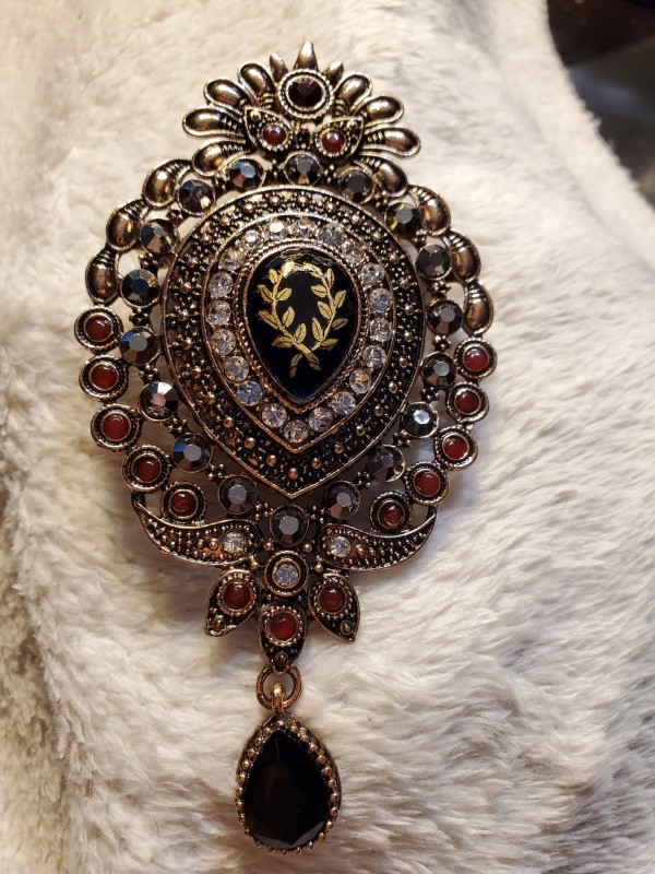 Laurel Blue Turkish Style Brooch
