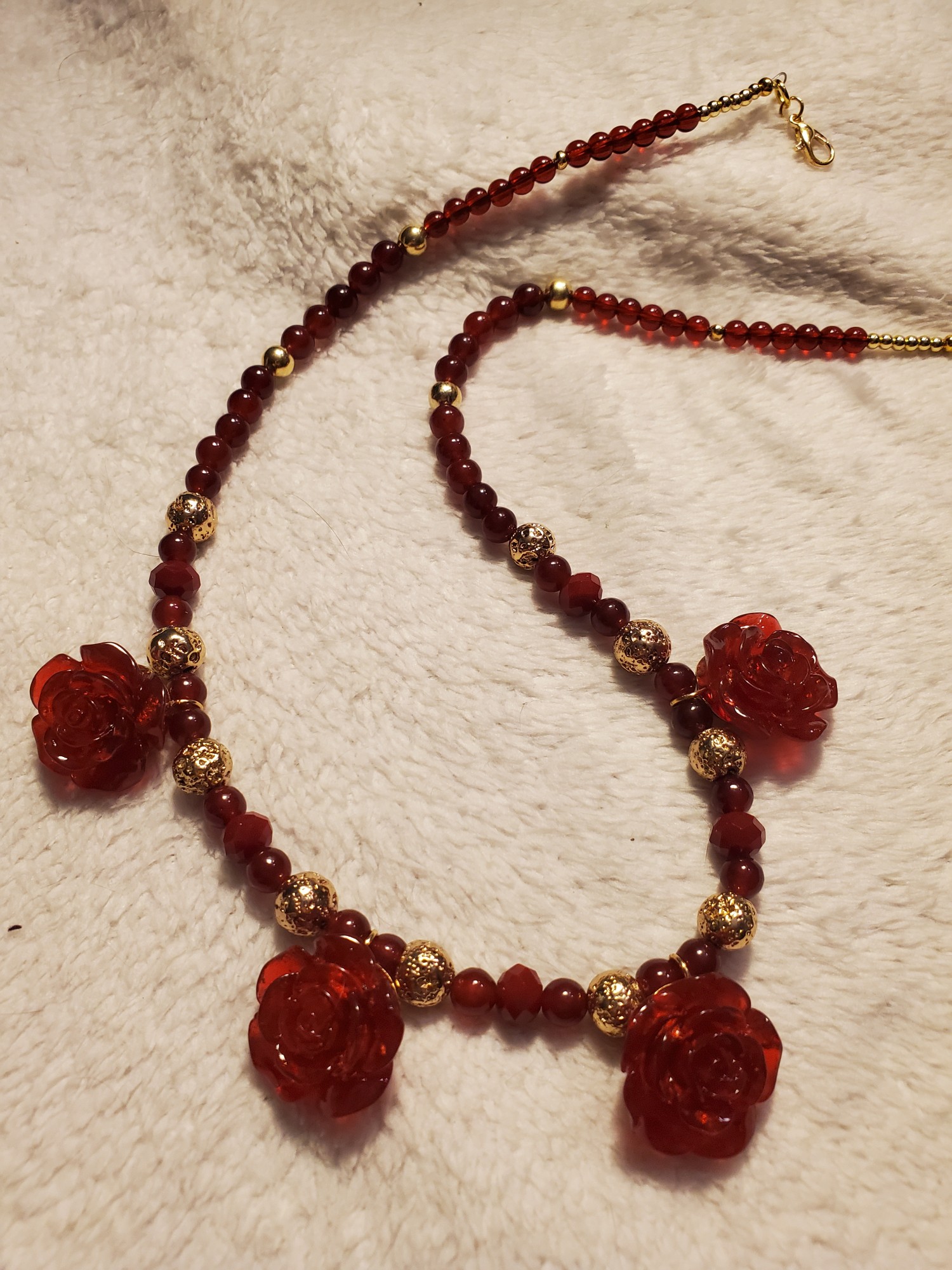 Blood of my Enemies Roses Necklace
