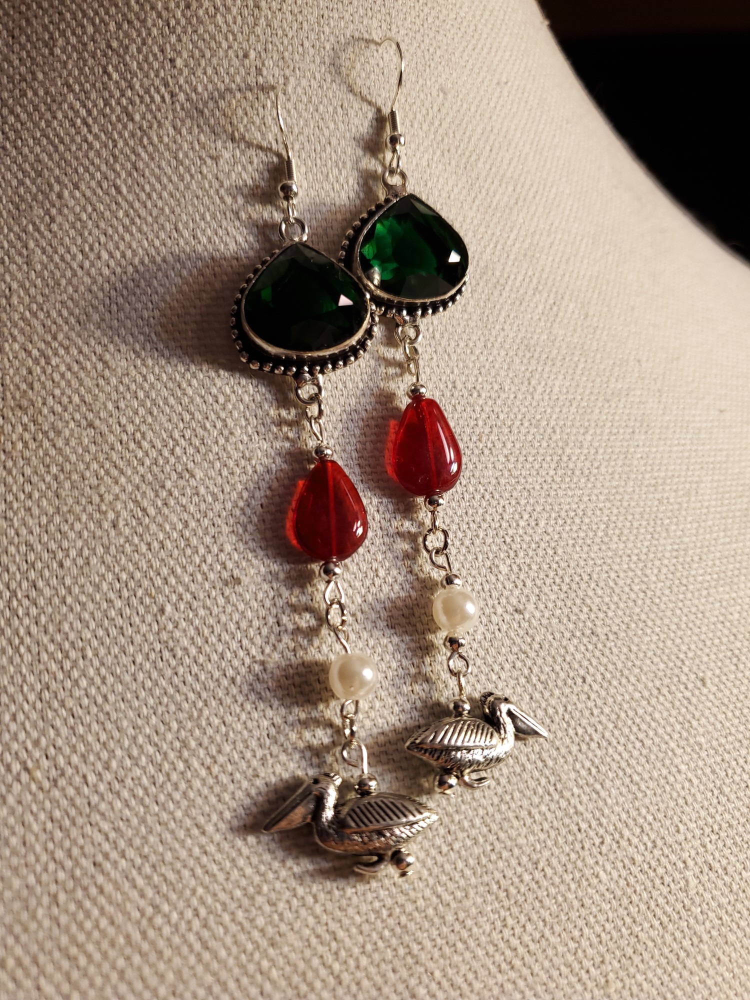 Pelican Sterling Silver Ear Rings