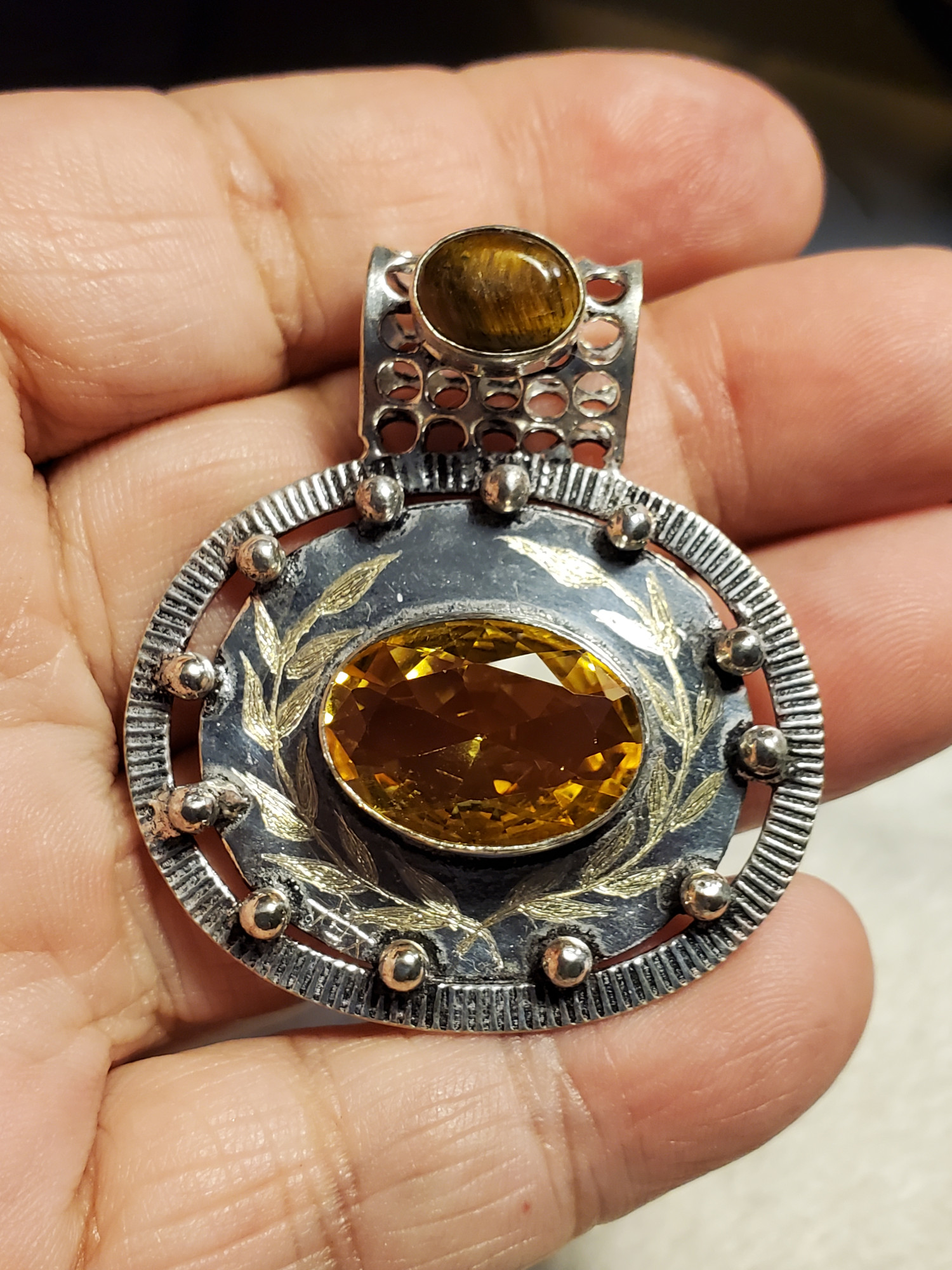 Stealth Laurel Citrine Sterling Silver