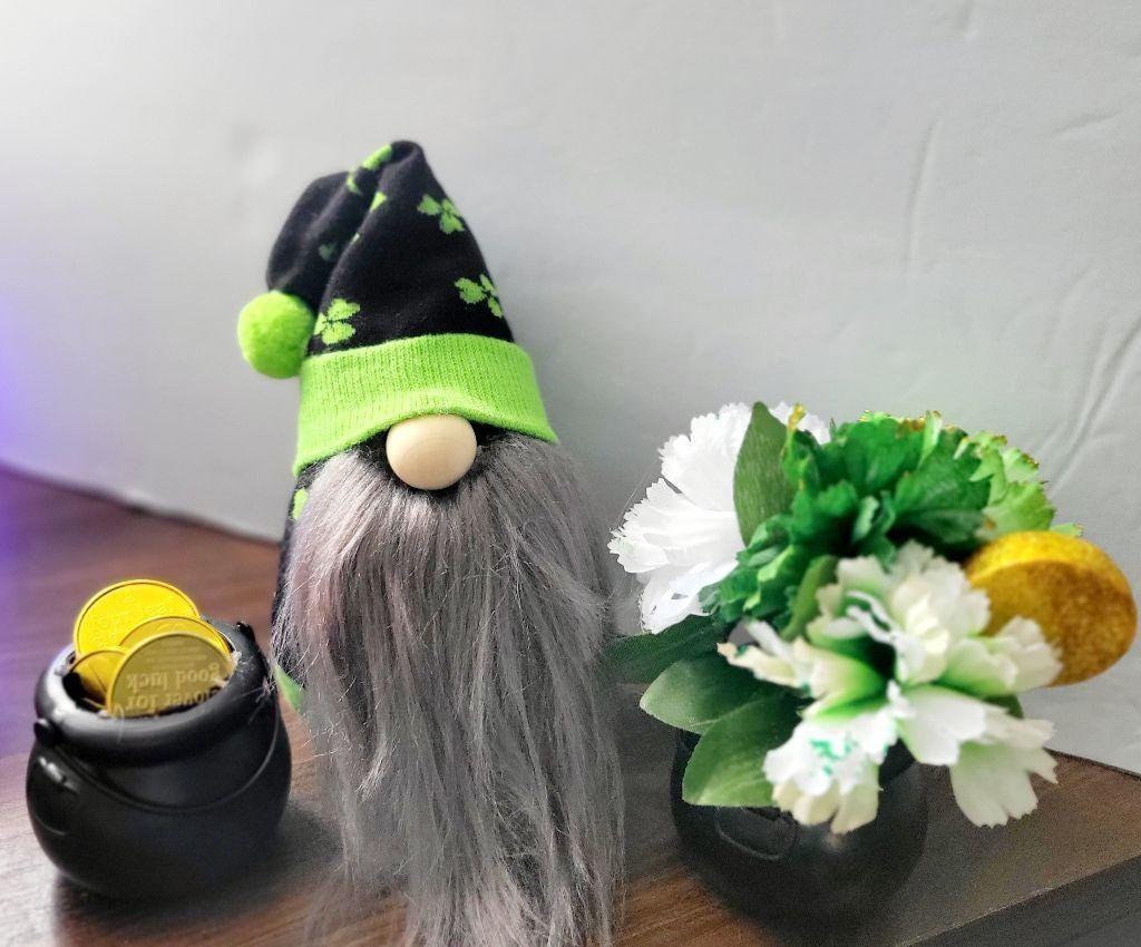 Hand crafted St Patrick's Day Leprechaun gnome