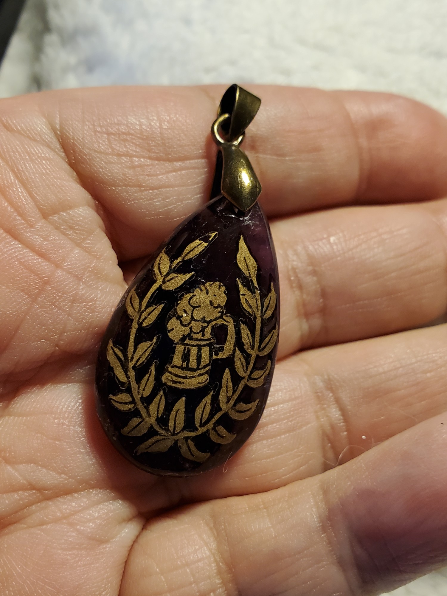 Laurel Brewer Amethyst Pendant