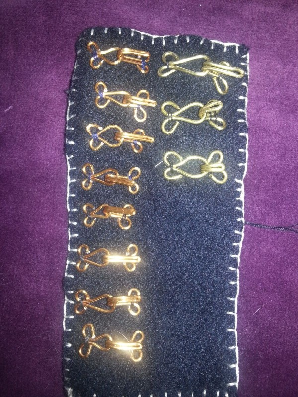 18 gauge medieval hooks and eyes