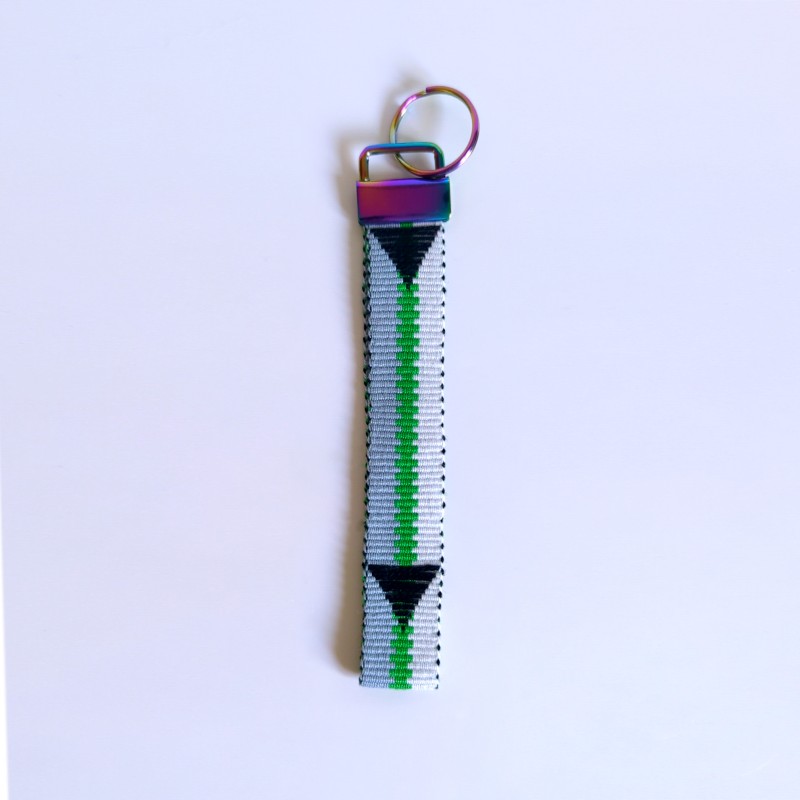 Handwoven Demi-Romantic Pride Wristlet