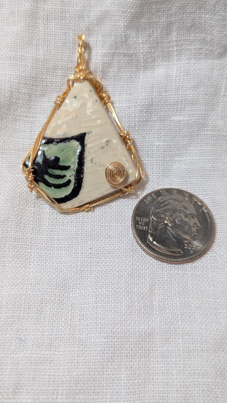 Ceramic shard pendant