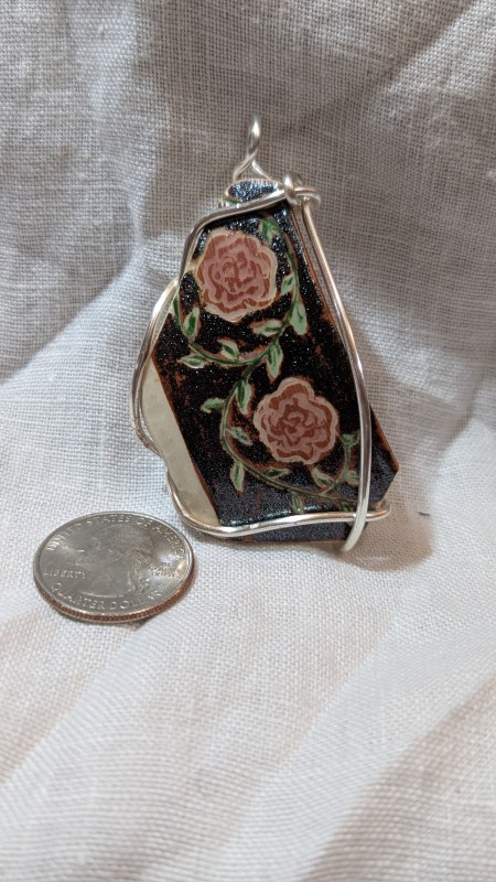 Ceramic shard pendant