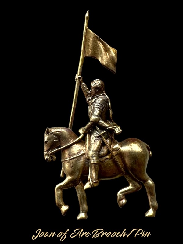 Joan of Arc Medieval Pin / Badge / Brooch - SCA, Reenactment,
