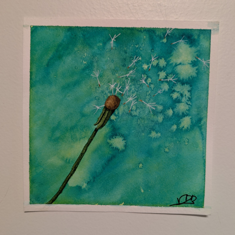 "Make a Wish" Watercolor Painting