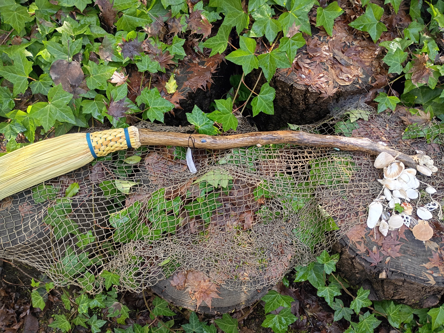 Sea Swept Broom - Handcrafted Functional Art