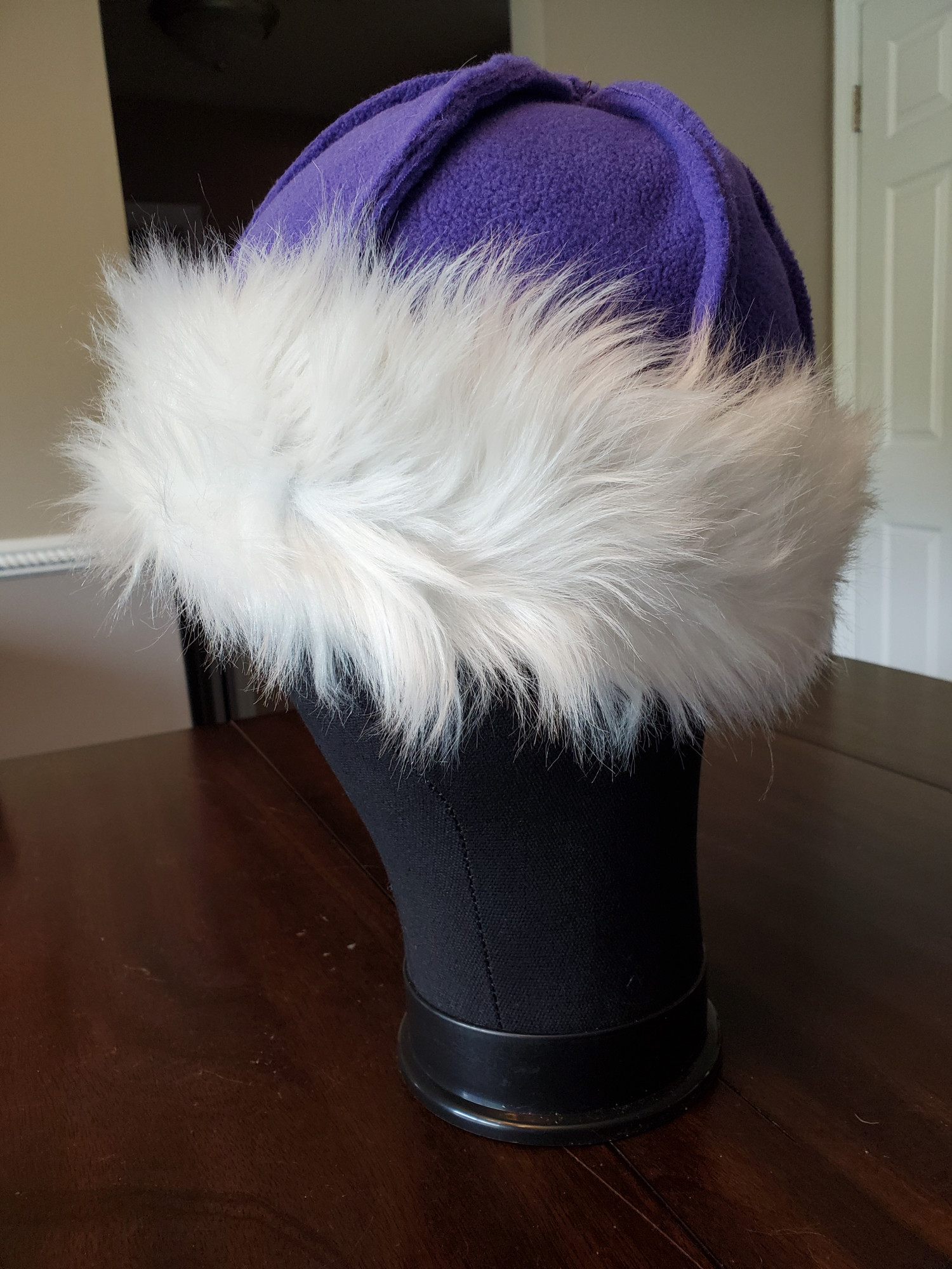 Viking Birka Hat Purple Polar Fleece Small