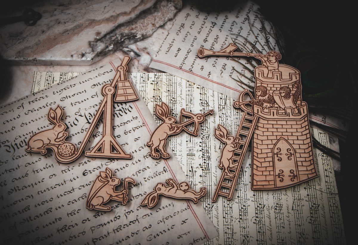 The Leporine Uprising: A Siege of Marginalia (Set of 6)