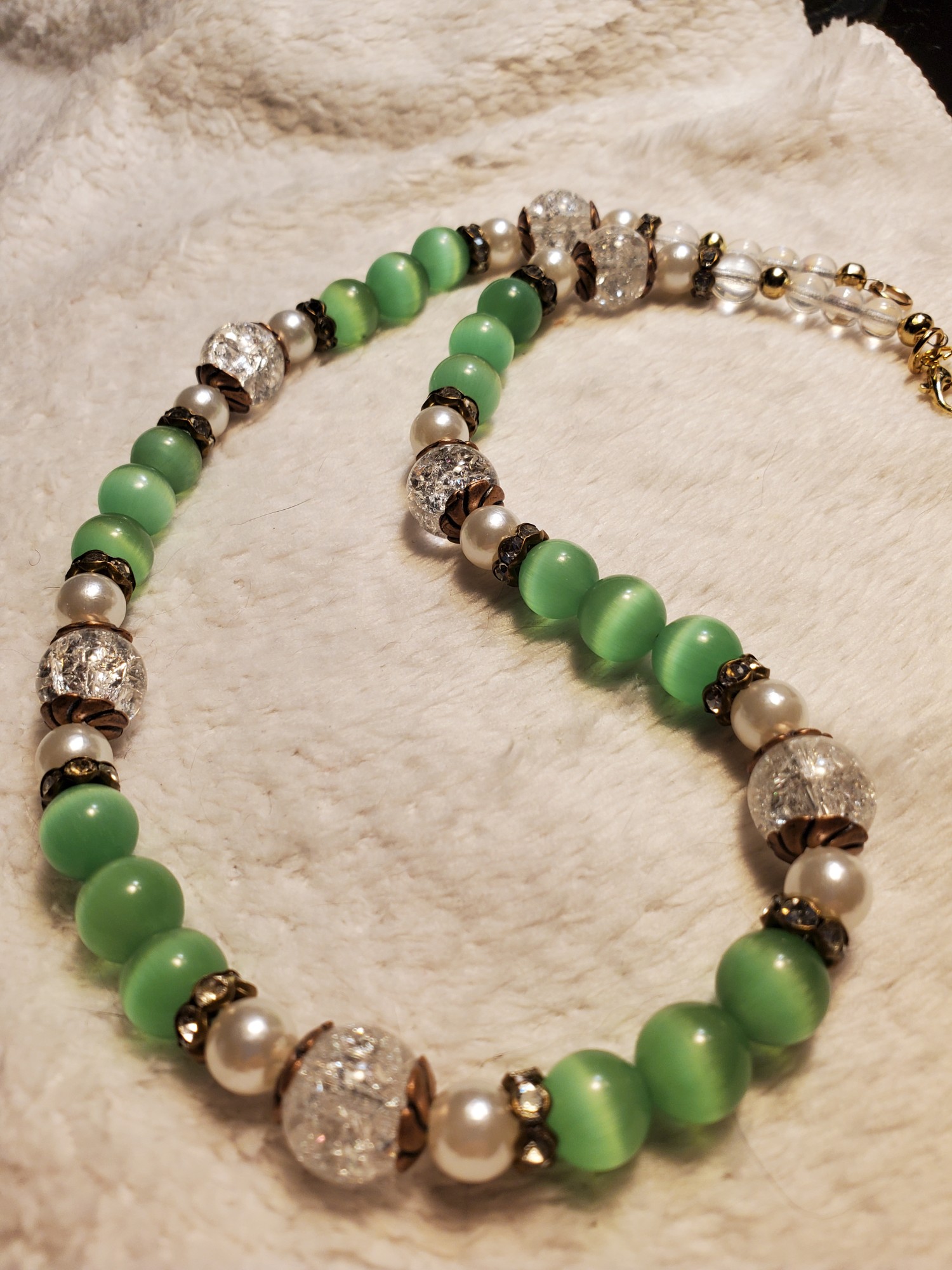 Shimmer Necklace Green