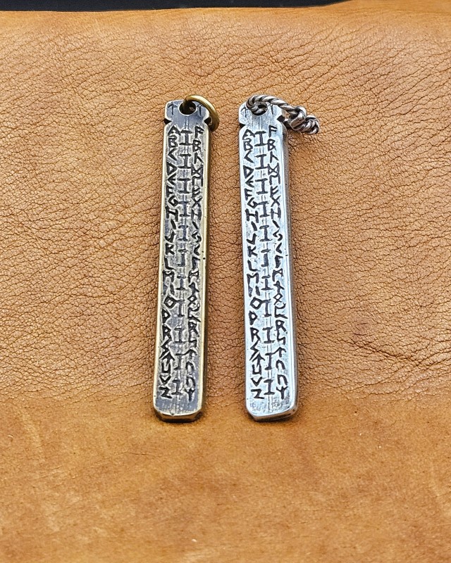 Viking Age inspired Futhark rune stick