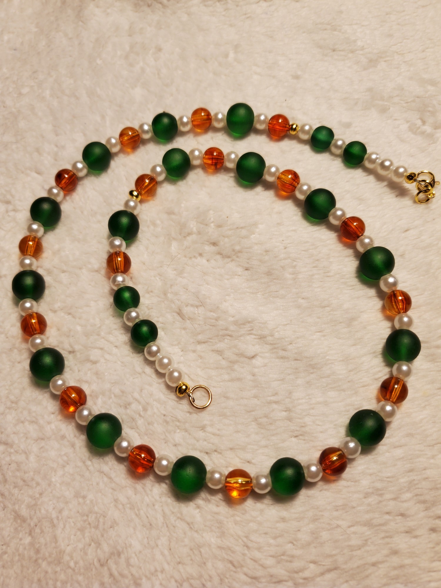 Helsinki Amber and Glass Necklace