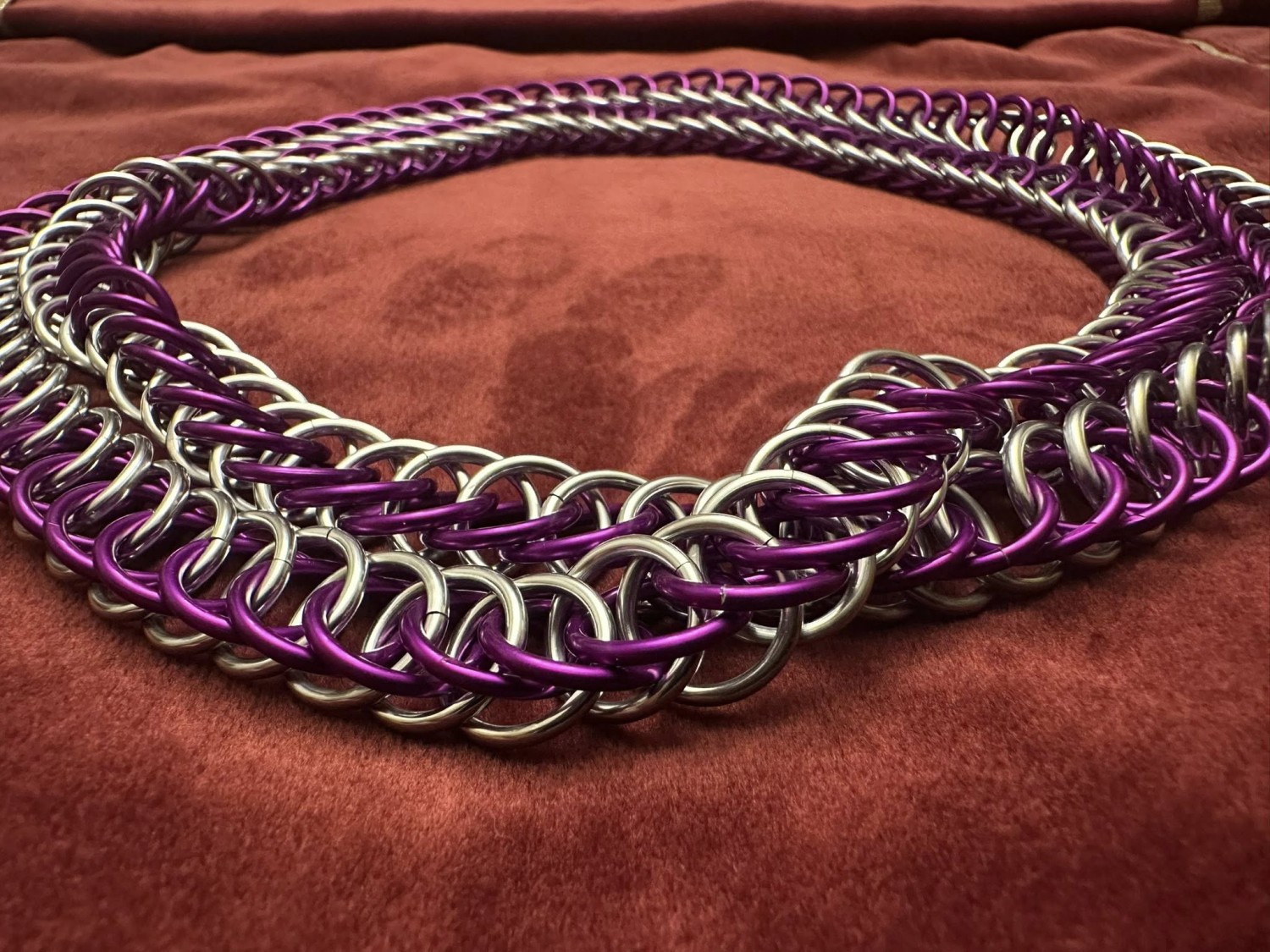 Purple and Silver 36" Chain