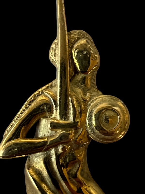 Walpurgia- Sword and Buckler - 13th century - Medieval-Style Pin