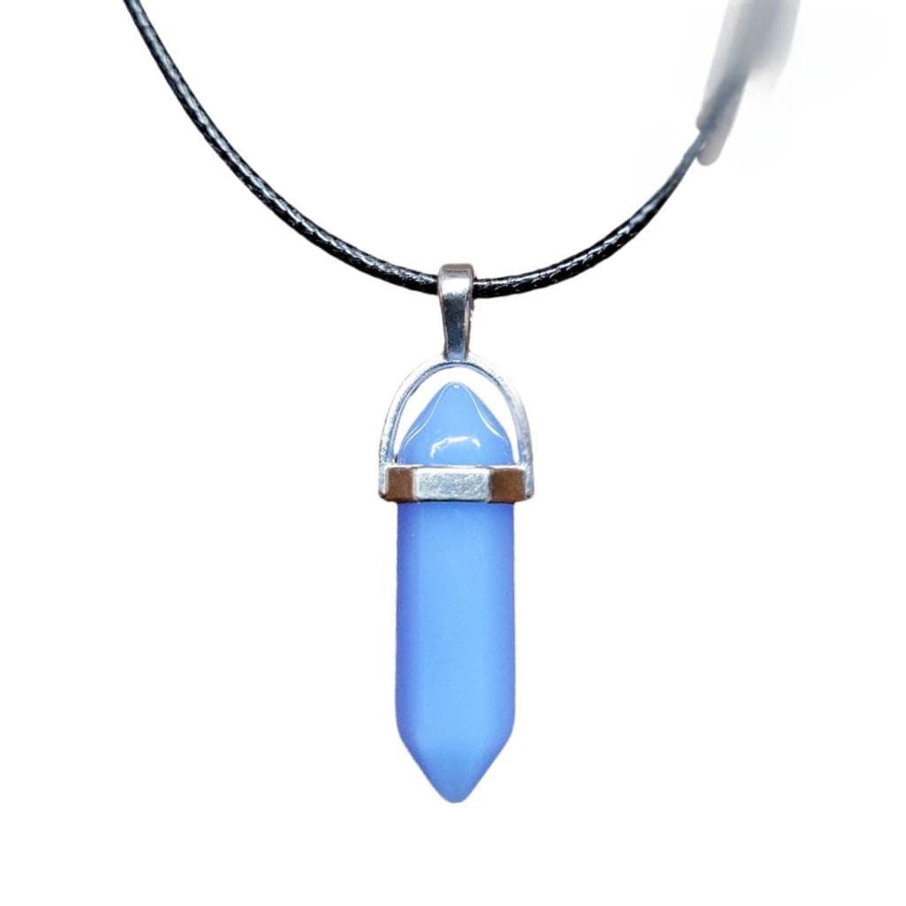 Blue Crystal Pendant Necklace