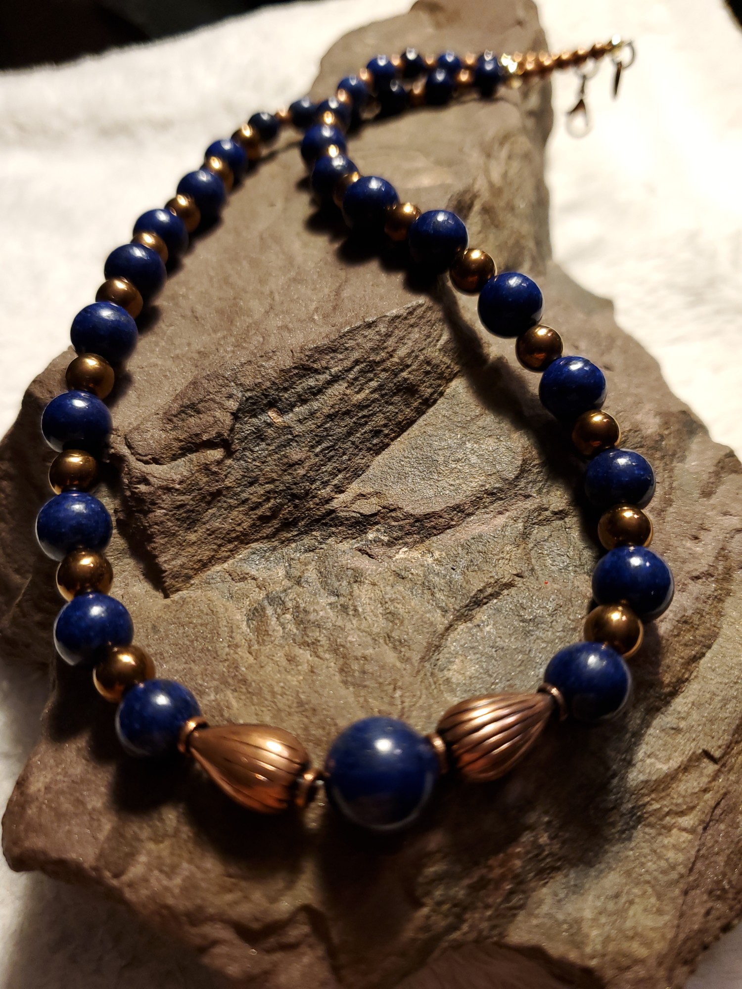 Lapis Lazuli in Copper Necklace