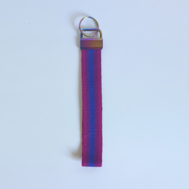 Handwoven Bisexual Pride Wristlet