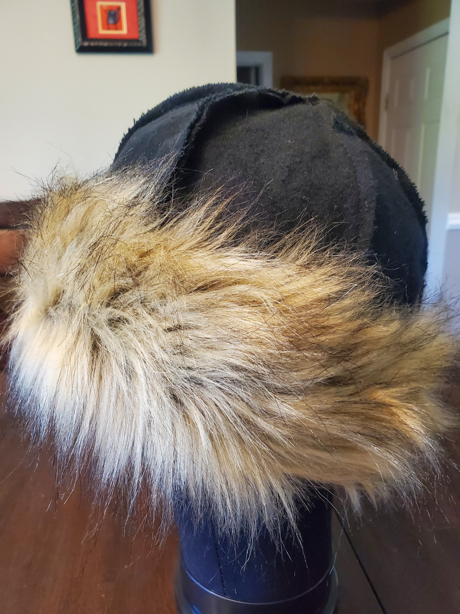 Viking Birka Hat Black Mohair Wool medium