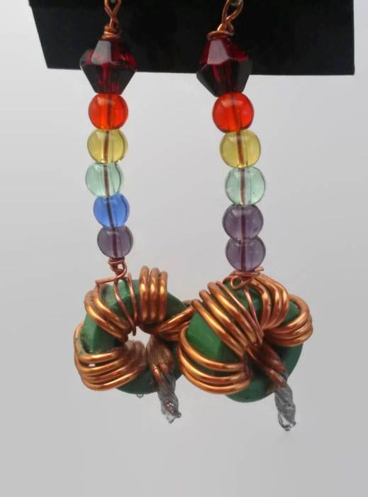 Toroidal inductor earrings