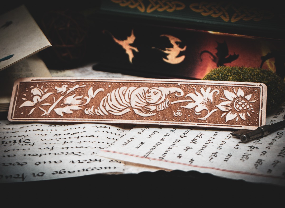 The Scholar’s Silkworm: A Medieval Grotesque Bookmark