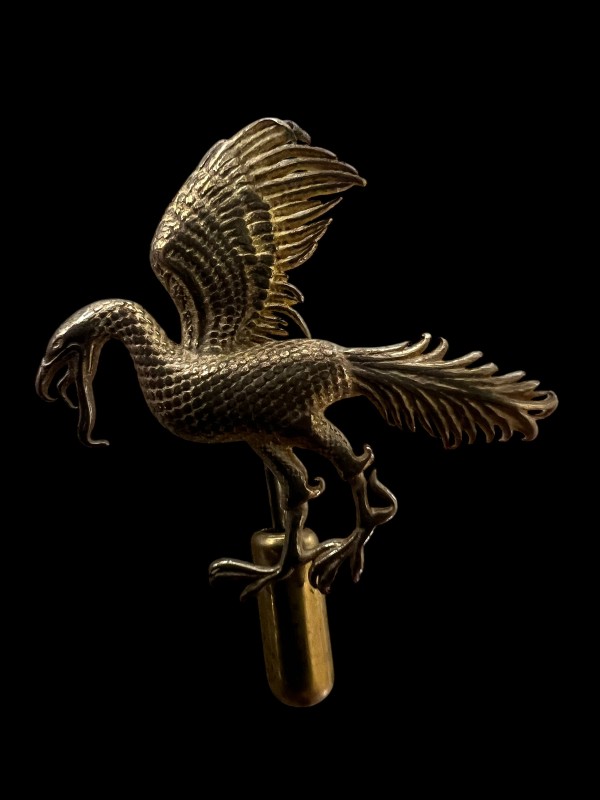 Medieval Style Phoenix - 14th or 15th century - Medieval-Style Pin - Bestiary