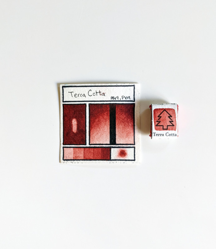 Terra Cotta | Handmade Watercolors | Vegan