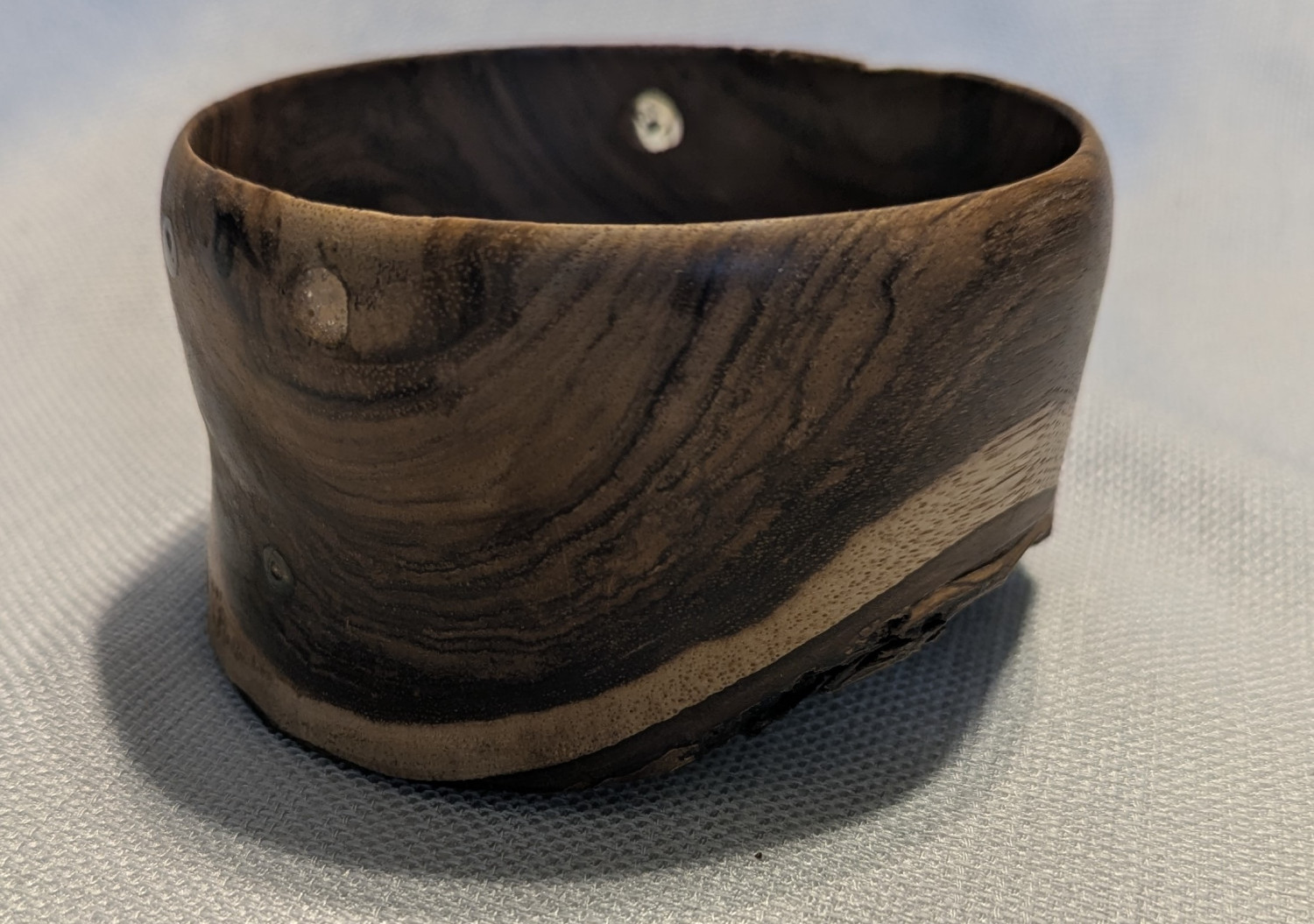 Bark Bottom Black Walnut Bowl