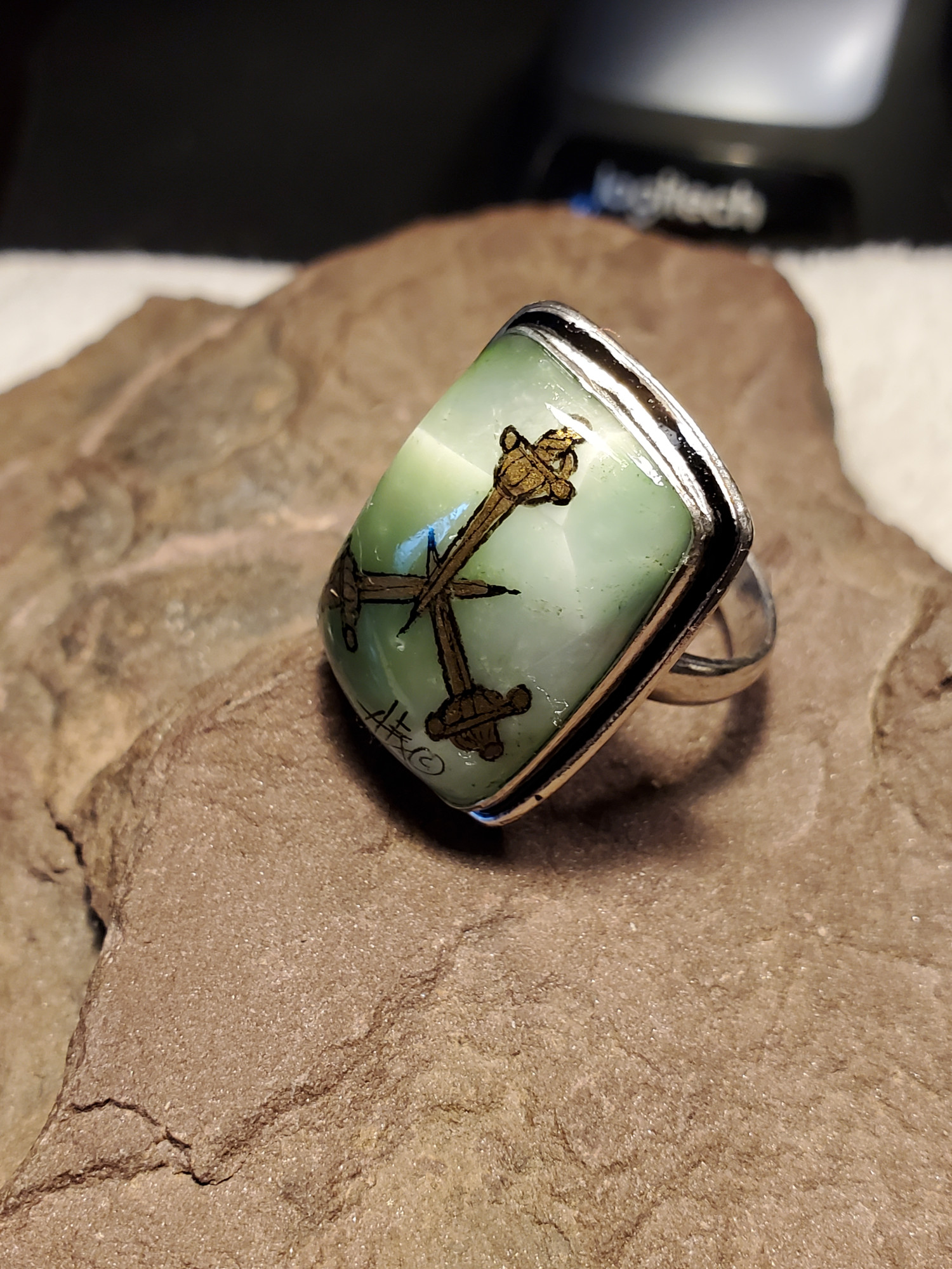 MoD Larimar Sterling Silver ring 9