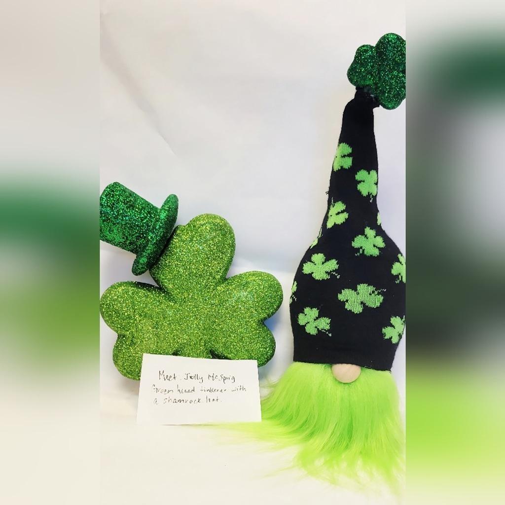 St Patrick's Day Holiday Shelf Sitter Gnome Decor