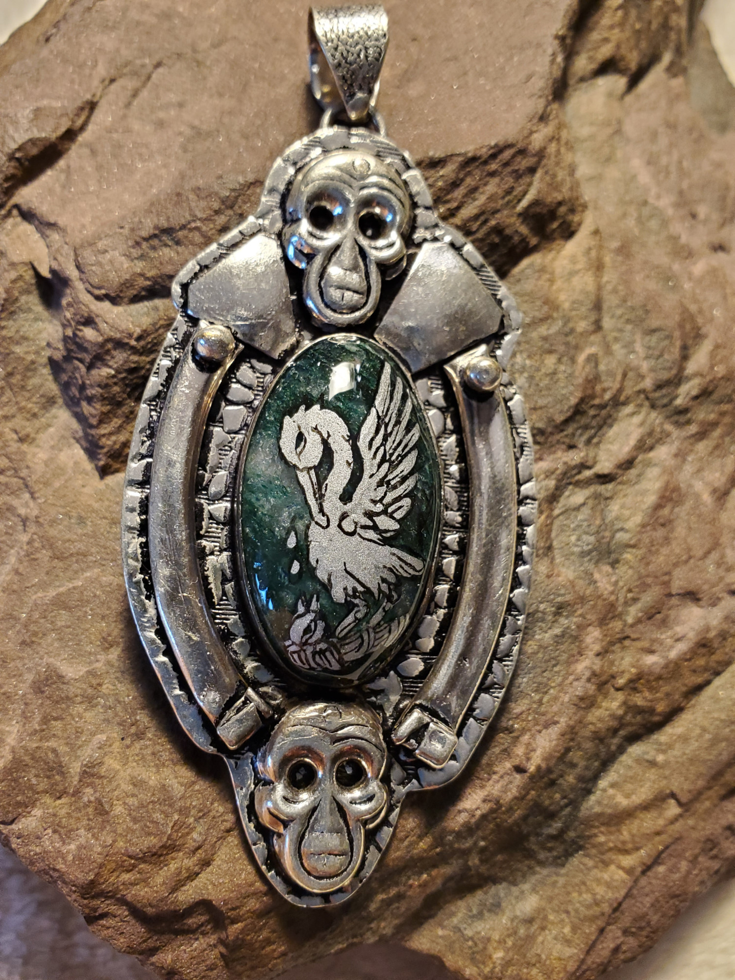Pelican in her Piety Pendant